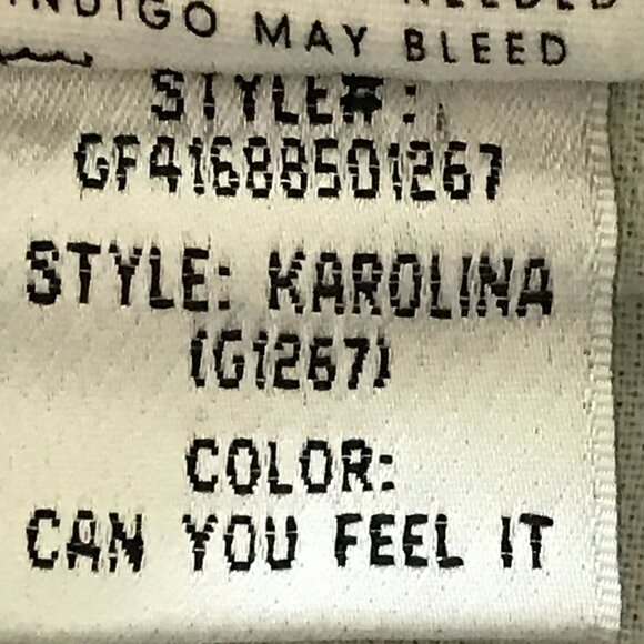 Grlfrnd Karolina Skinny Jeans Women 23 Blue Mid Rise Button Fly Raw Hem Stretch - Picture 15 of 15